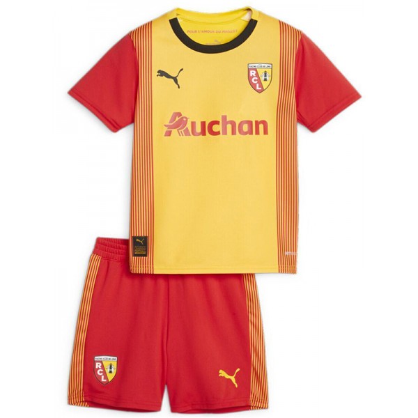RC Lens maglia da casa per bambini kit da calcio per bambini prima mini maglia da calcio uniformi giovanili 2023-2024